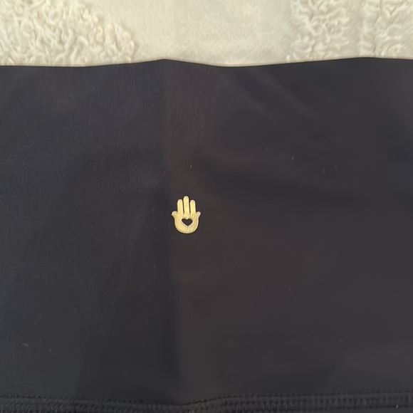 Spiritual Gangster Rainbow Striped Black Leggings, Size small ๐ - Picture 6 of 6